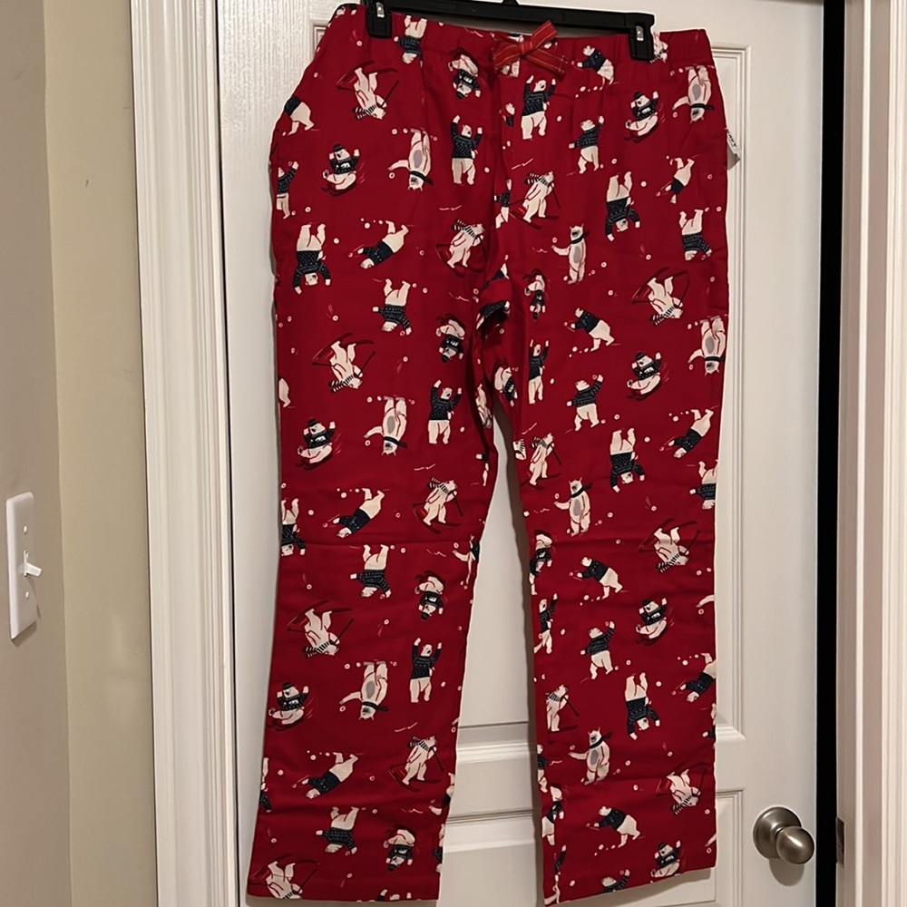 Old Navy Red Polar Bear Print Pajama Pants